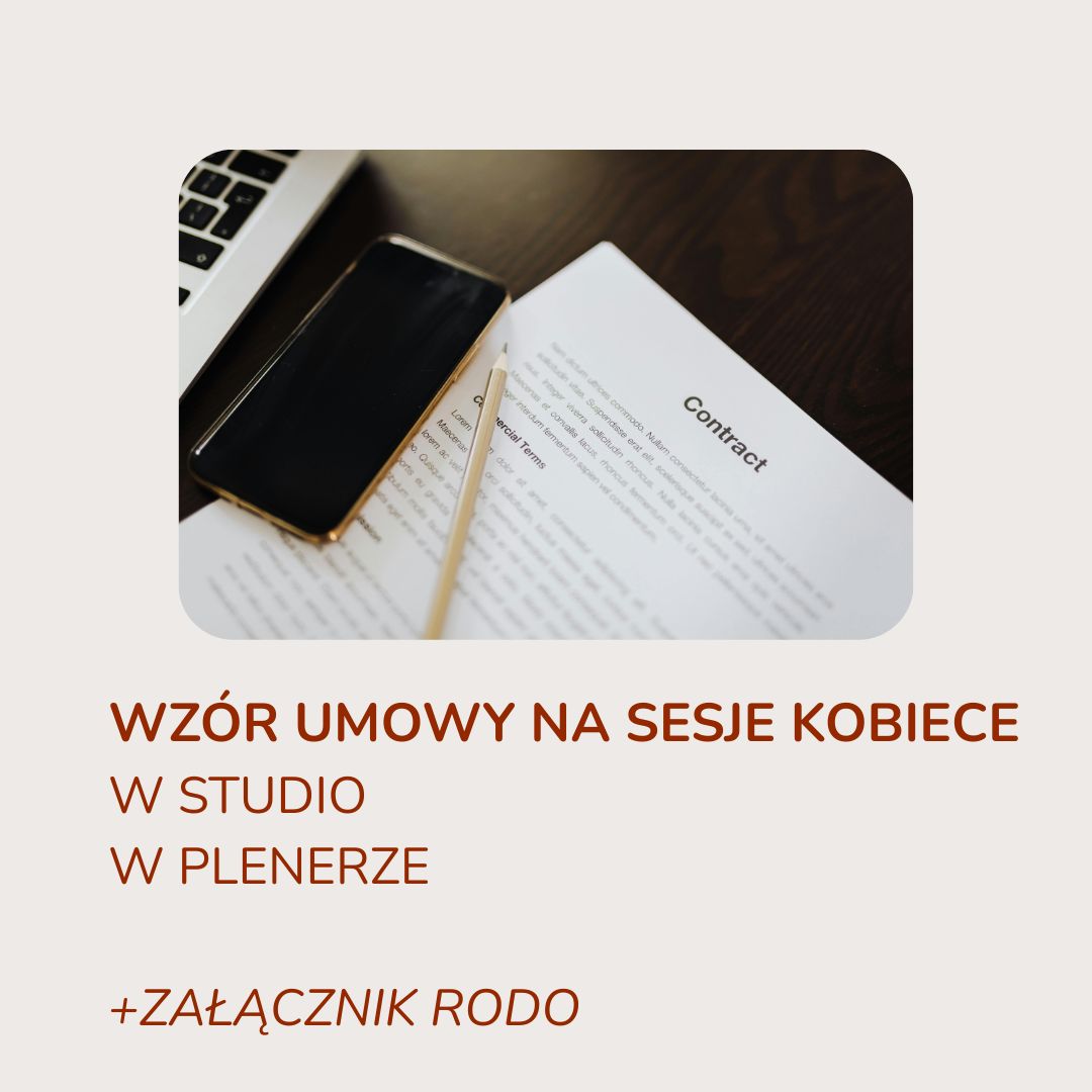 Umowa na kobiecą sesję zdjęciową